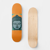 Zen Buddha Head Persoonlijk Skateboard (Voorkant)