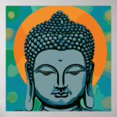 Zen Buddha Head Poster (Voorkant)