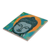Zen Buddha Head Tegeltje (Zijkant)