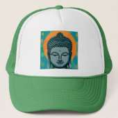 Zen Buddha Head Trucker Pet (Voorkant)