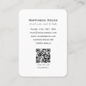 Zen Buddha Healing Spa QR-code Visitekaartje (Achterkant)