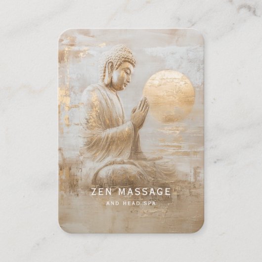 Zen Buddha Healing Spa Visitekaartje (Voorkant)