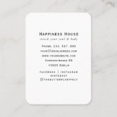 Zen Buddha Healing Spa Visitekaartje (Achterkant)