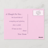 Zen Buddha "Liefde en Vrede" Briefkaart (Achterkant)