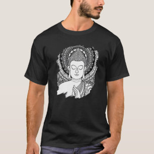 Zen Buddha Mandala Spirituele Aziatische stijlmeda T-shirt