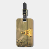 Zen buddha meditatie bagagelabel (Voorkant verticaal)