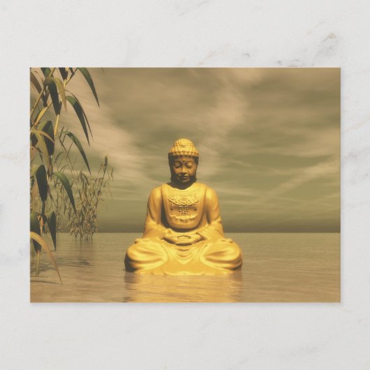 Zen buddha meditatie briefkaart (Voorkant)