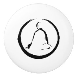Zen Buddha Meditating Ceramic Pull Knob Keramische Knop