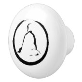 Zen Buddha Meditating Ceramic Pull Knob Keramische Knop (Rechts)