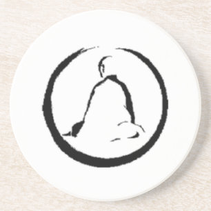 Zen Buddha-Meditating Sandstone Onderzetter