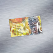 Zen buddha meditation Yoga Massage Therapist Visitekaartje Magneet (Voorbeeld)