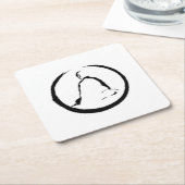 Zen Buddha-Onderzetter voor gedenkpapier Kartonnen Onderzetters (Schuin)