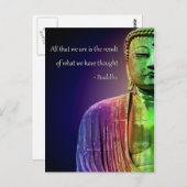 Zen Buddha Quote Inspirerend Spiritueel Briefkaart (Voorkant / Achterkant)