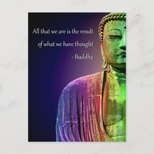 Zen Buddha Quote Inspirerend Spiritueel Briefkaart (Voorkant)