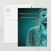 Zen Buddha Quote Inspirerend Spiritueel Briefkaart (Voorkant / Achterkant)
