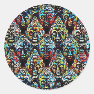 Zen Buddha Ronde Sticker