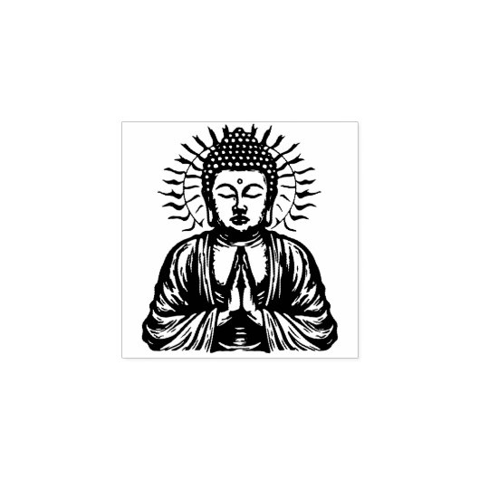 Zen Buddha Rubberstempel (Afrduk)