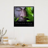 Zen Buddha wat we als Poster beschouwen (Keuken)