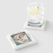 Zen Buddha Waterverf Art Stone Onderzetter (Zijkant)