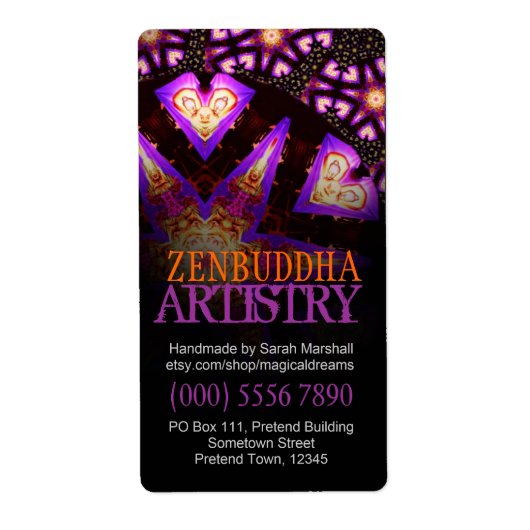 Zen Buddha'Scopes Art Label (Voorkant)