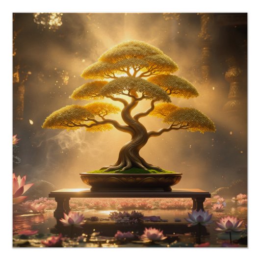 ZEN BUDDHISM - BONSAI TREE - PERFECT POSTER (Voorkant)