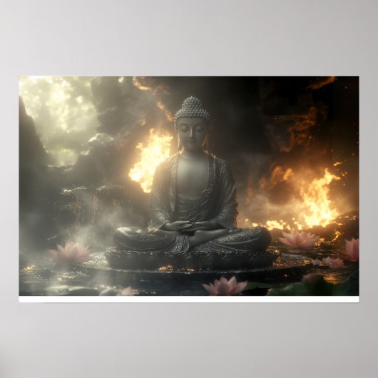 ZEN - BUDDHISM - MEDITATION POSTER (Voorkant)