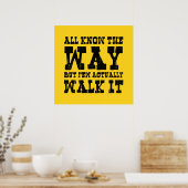 Zen Buddhism Spaghetti Western Style Poster (Keuken)