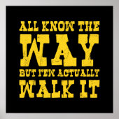 Zen Buddhism Spaghetti Western Style Poster (Voorkant)