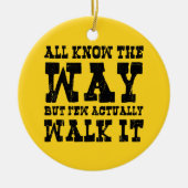 Zen Buddhism Spaghetti Westerne stijl Keramisch Ornament (Voorkant)