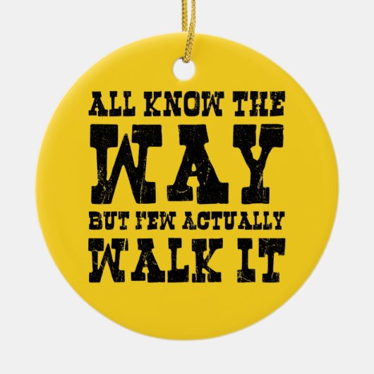 Zen Buddhism Spaghetti Westerne stijl Keramisch Ornament (Voorkant)