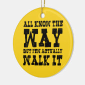 Zen Buddhism Spaghetti Westerne stijl Keramisch Ornament (Links)