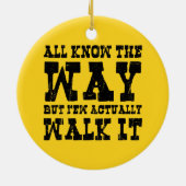 Zen Buddhism Spaghetti Westerne stijl Keramisch Ornament (Achterkant)