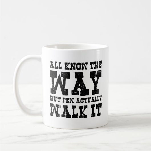 Zen Buddhism Spaghetti Westerne stijl Koffiemok (Links)