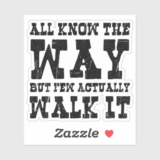 Zen Buddhism Spaghetti Westerne stijl Sticker (Vel)