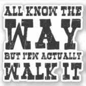 Zen Buddhism Spaghetti Westerne stijl Sticker (Voorkant)