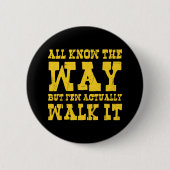 Zen Buddhism Spaghetti Westerne Style Button (Voorkant)