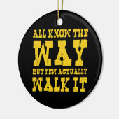 Zen Buddhism Spaghetti Westerne Style Button Keramisch Ornament (Links)