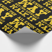 Zen Buddhism Spaghetti Westerne Style Wrapping Pap Cadeaupapier (Hoek)