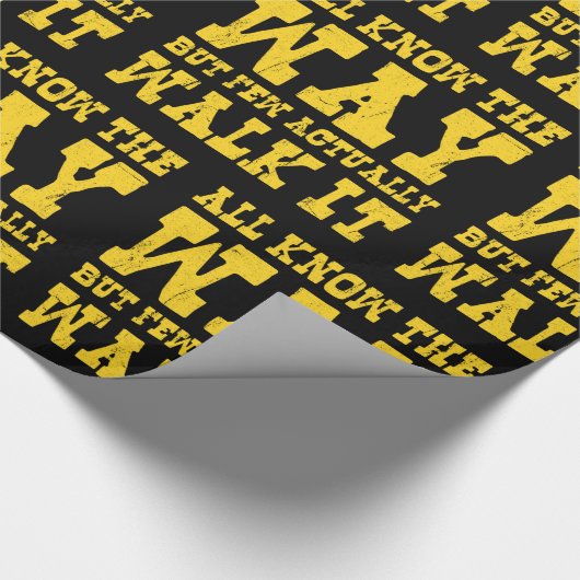 Zen Buddhism Spaghetti Westerne Style Wrapping Pap Cadeaupapier (Hoek)