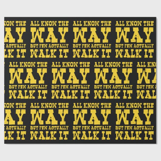 Zen Buddhism Spaghetti Westerne Style Wrapping Pap Cadeaupapier (Vlak)