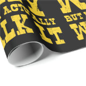 Zen Buddhism Spaghetti Westerne Style Wrapping Pap Cadeaupapier (Rol Hoek)