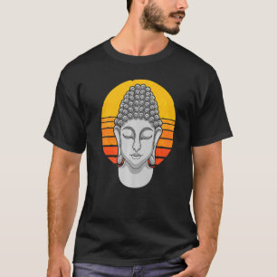 Zen Buddhism Spirituele boeddhist Retro Sunset Bud T-shirt