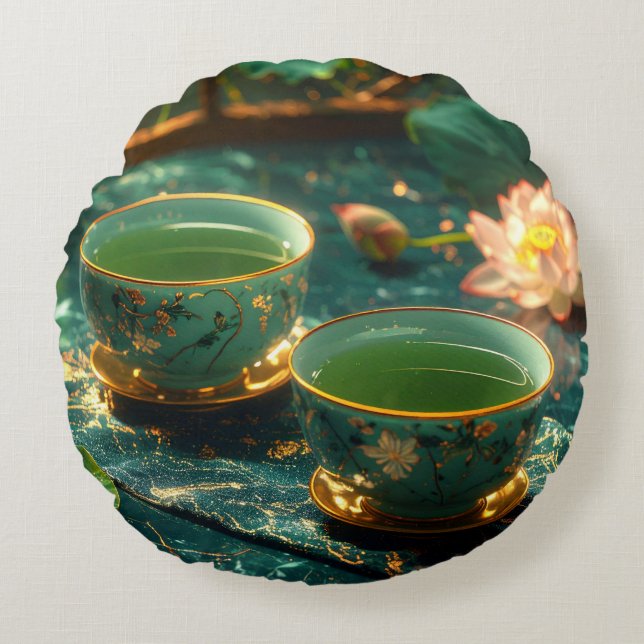 ZEN BUDDHISM - TEA CEREMONY ROND KUSSEN (Voorkant)