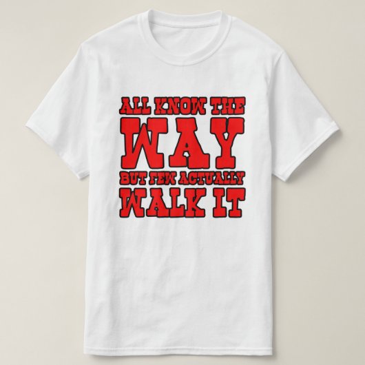 Zen Buddhisme Westerne stijl T-shirt (Design voorkant)