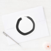 Zen Buddhist Enso Circle Ronde Sticker (Envelop)