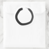 Zen Buddhist Enso Circle Ronde Sticker (Tas)
