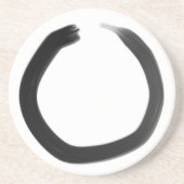Zen Buddhist Enso Circle Zandsteen Onderzetter (Voorkant)