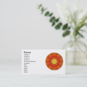 Zen Buddhist inspireerde mandela Visitekaartjes (Staand voorkant)