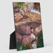 Zen Buddhist Tiger en aardbei Fotoplaat (Zijkant)