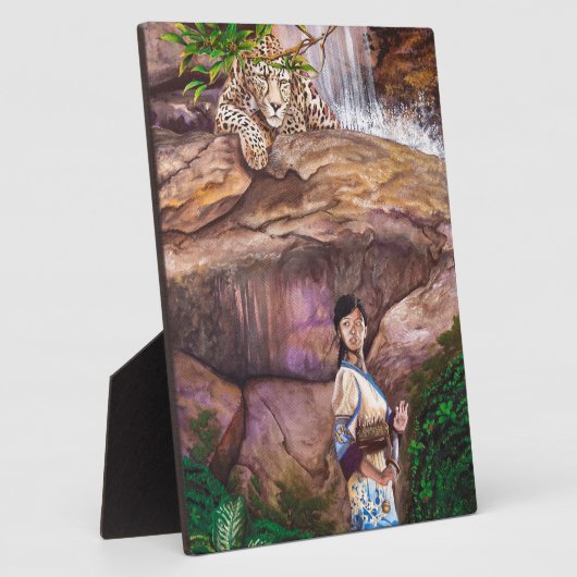 Zen Buddhist Tiger en aardbei Fotoplaat (Zijkant)